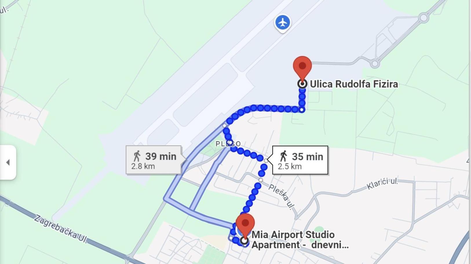 Mia Airport Studio Apartment - 0-24H Self Check In&Out - Parking On Site Velika Gorica Exteriör bild